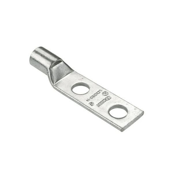 Panduit Two-Hole Compression Lug, 5/8 in Stud, Standard Barrel, Copper, None LCMD240-14-5 - main